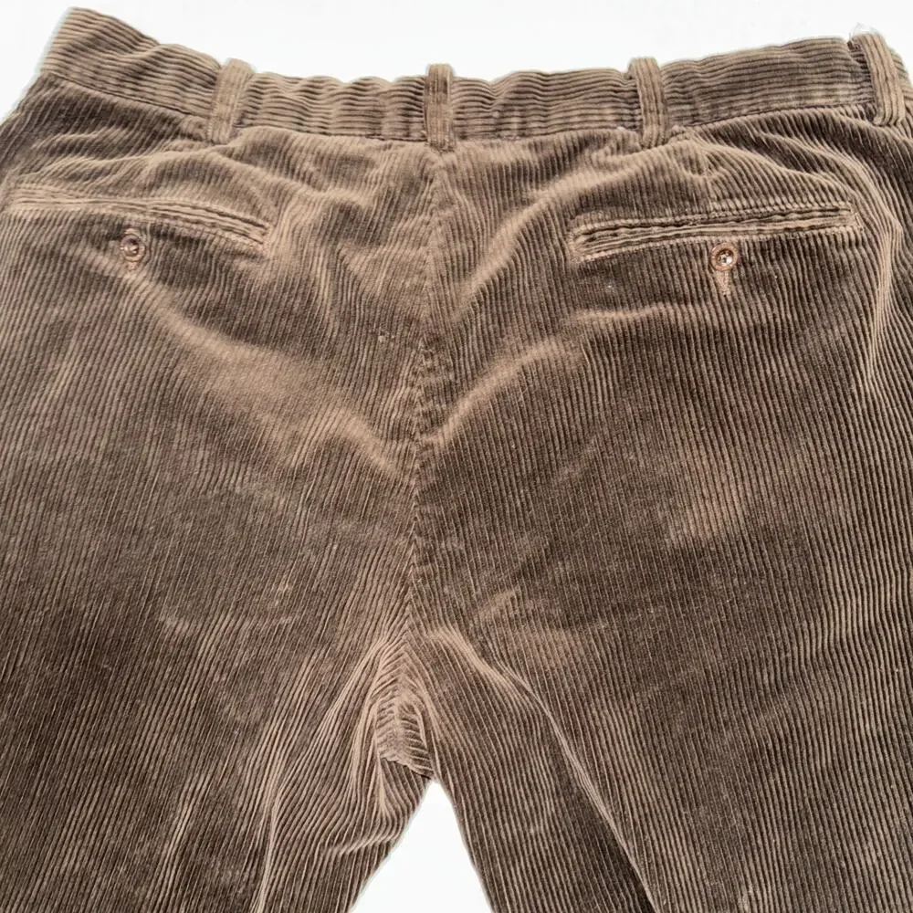 Polo Ralph Lauren Preston Corduroy Pants Men's 38x32 Brown/ Navy (Lot Of 2) EUC